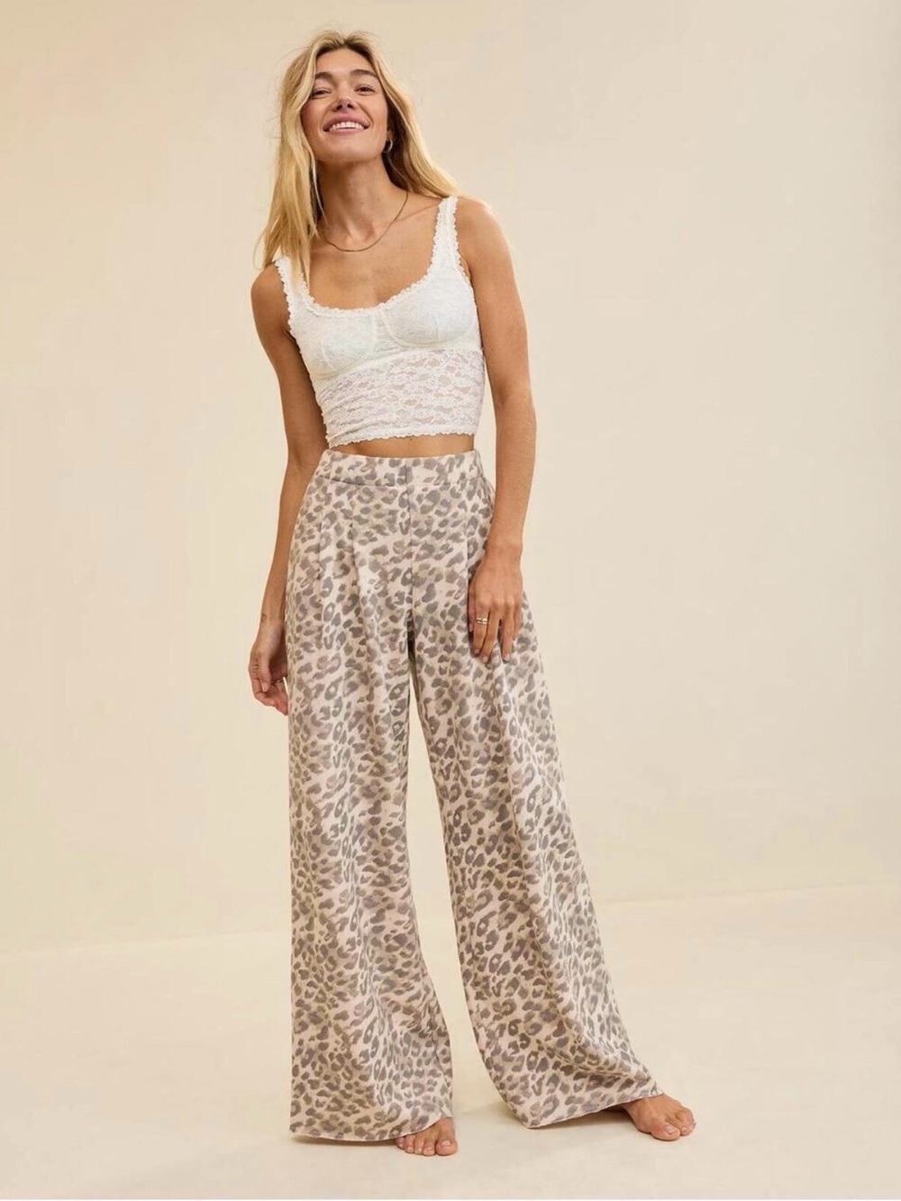Aerie Street Trouser Leopard Print Size Xl regular Pants - Picture 1 of 8